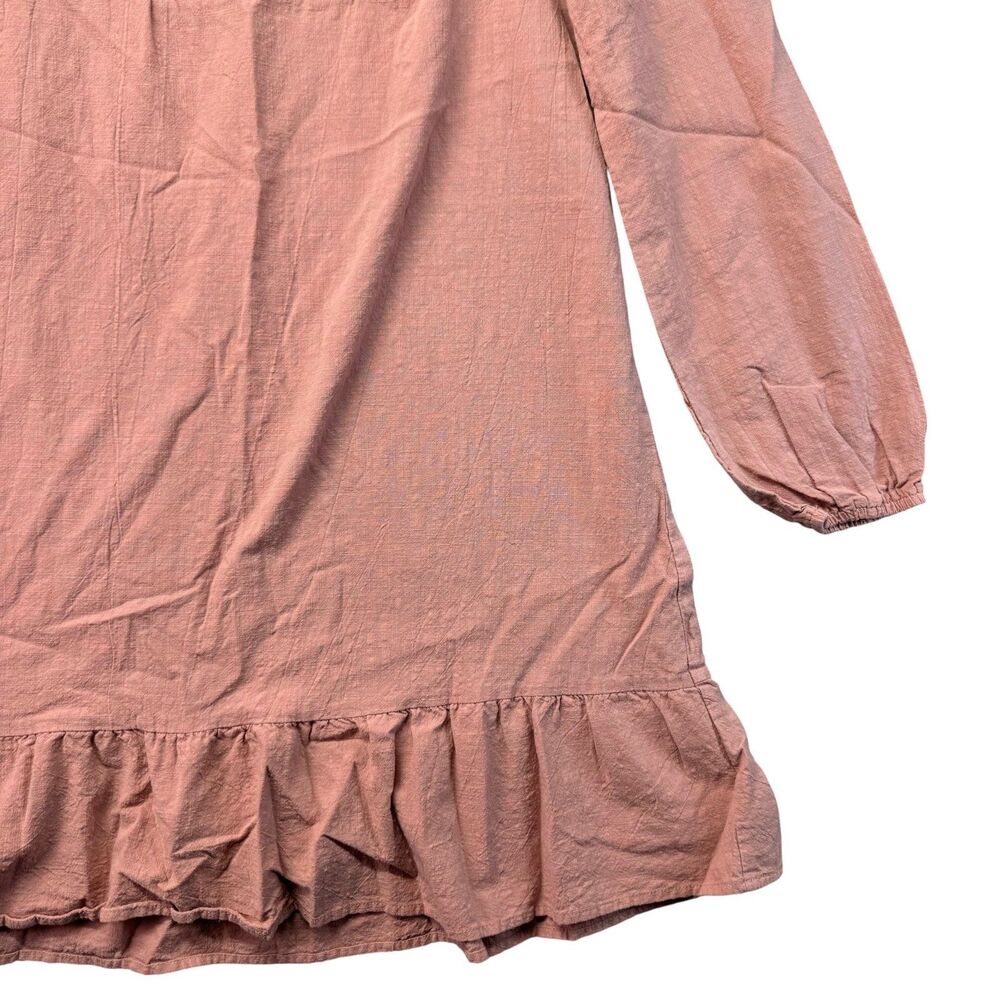 Kirundo Dress Women's Small Pink Floral Cottagecore Embroidered Boho Shift Flowy - Picture 5 of 9